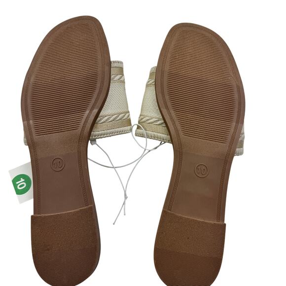 A New Day St. Tropez Slip On Slide Sandals Women's Size 10 - Picture 7 of 8